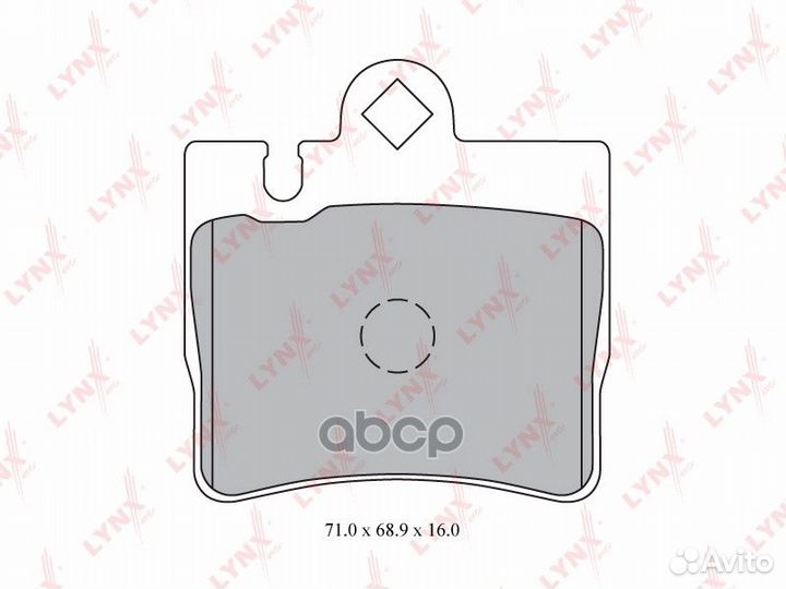 Колодки тормозные дисковые зад mercedes W22