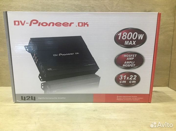 Автомобильный усилитель Pioneer 1800W 4 канала 424