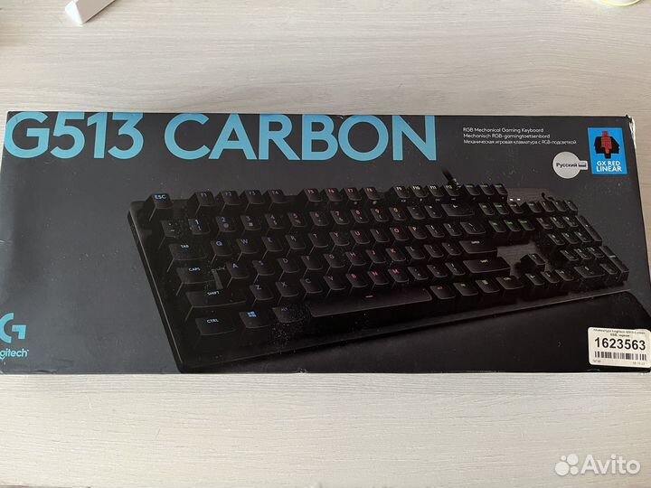 Клавиатура проводная Logitech G513 Carbon (GX RED)