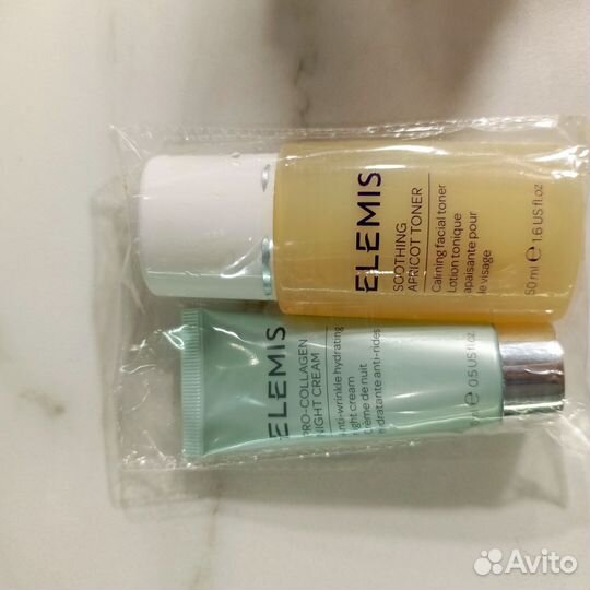 Набор elemis ночной крем 15 мл+тонер 50 мл