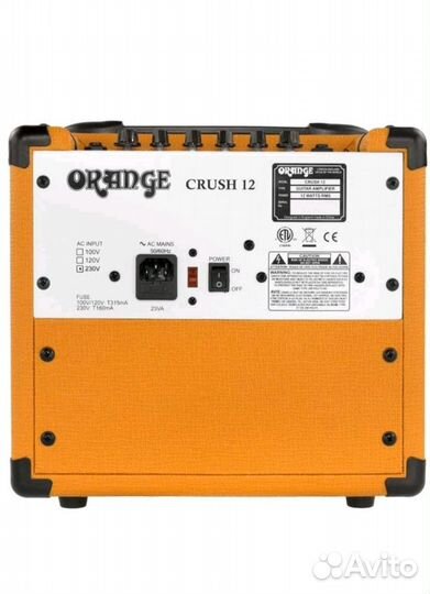 Гитарный комбоусилитель orange crush 12