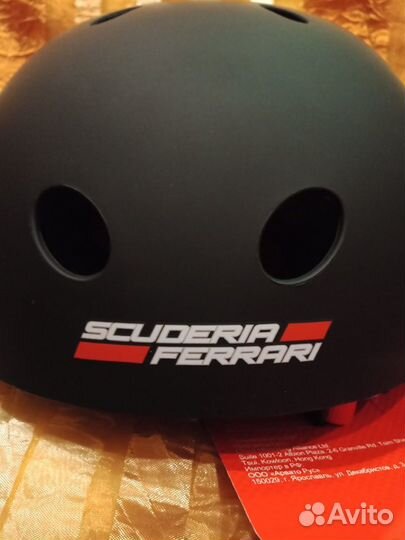 Шлем для велосипеда самоката и роликов ferrari