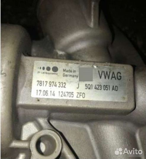 Рулевая рейка электро Skoda Octavia A7