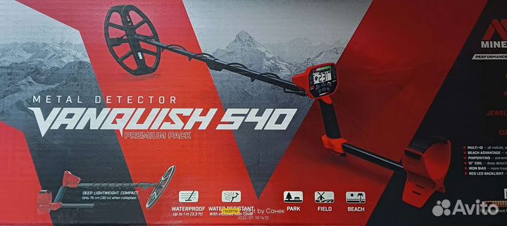 Металлоискатель Minelab Vanquish 540 premium pack