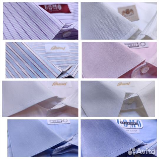 Рубашка zilli, brioni, andrew buck, uomo 60/62/64