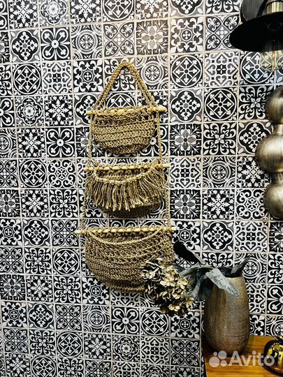 Подвесные настенные корзины, кашпо для хранения