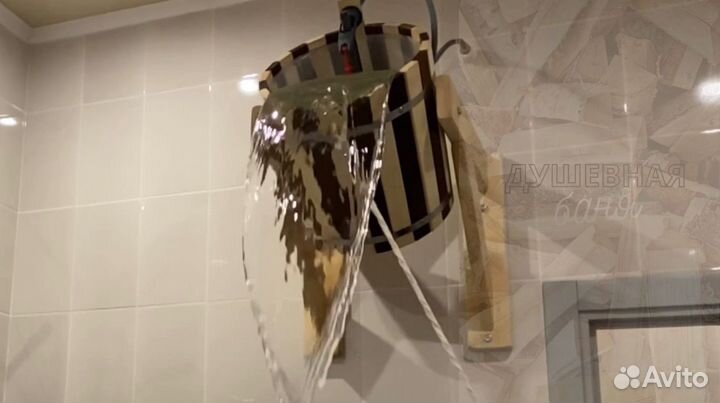 Баня на дровах с бассейном