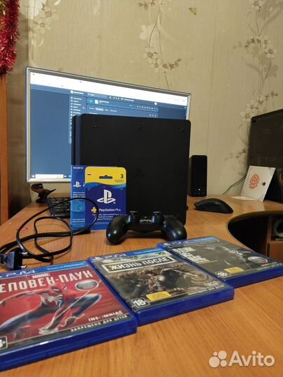 Игровая приставка ps4 slim 1tb