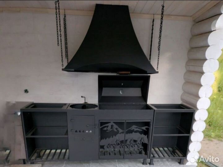 Мангал с вытяжкой