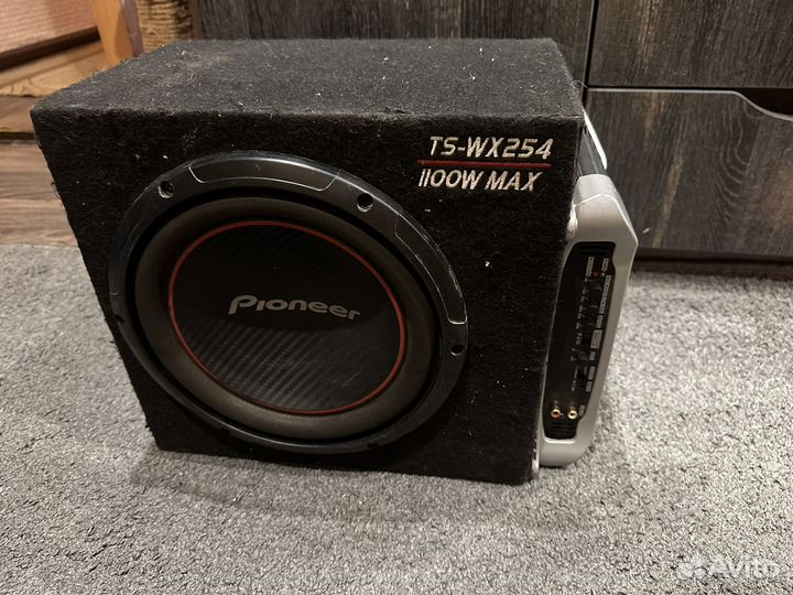 Сабвуфер пассивный Pioneer 1100W с усилителем