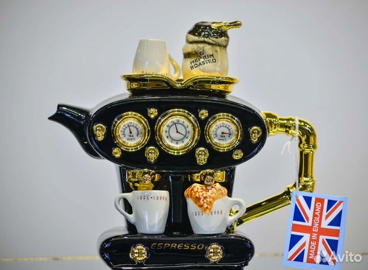 Коллекционный английский чайник-кофемашина
