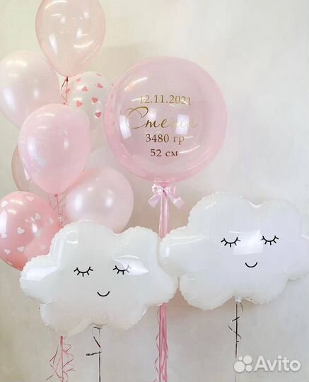 Шары воздушные с гелием выписка из роддома Химки