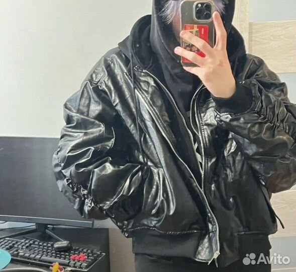 Куртка бомбер оверсайз