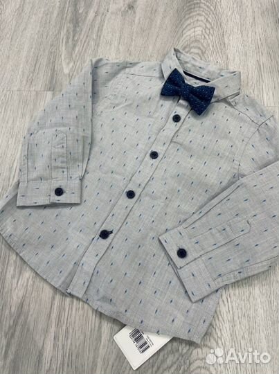 Рубашка-сорочка новая с бабочкой детская 80см