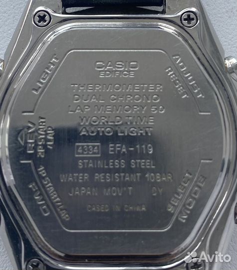 Часы casio edifice efa 119