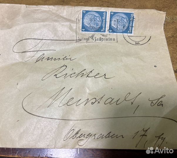 Конверт антикварный германия