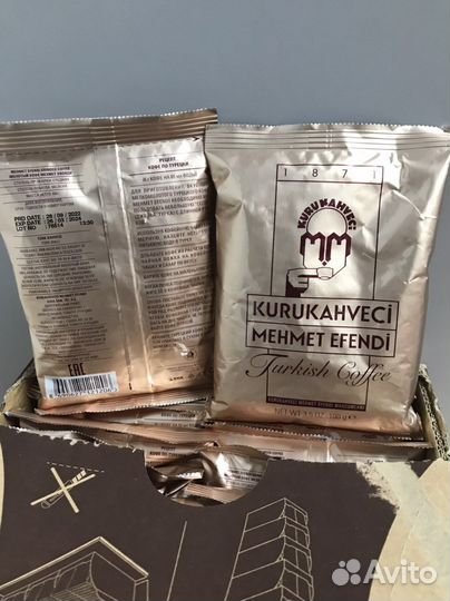 Турецкий кофе Mehmet Efendi молотый 1 пакетик 100г