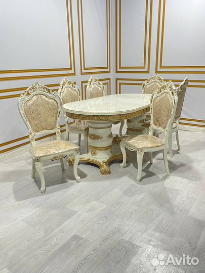 Комплект стол 6 стульев