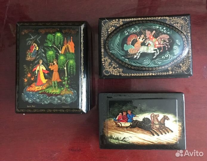 Шкатулки Федоскино, Палех