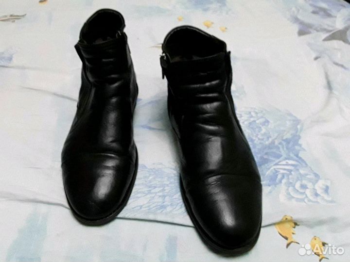 Ботинки зимние из натуральной кожи,мужские40размер