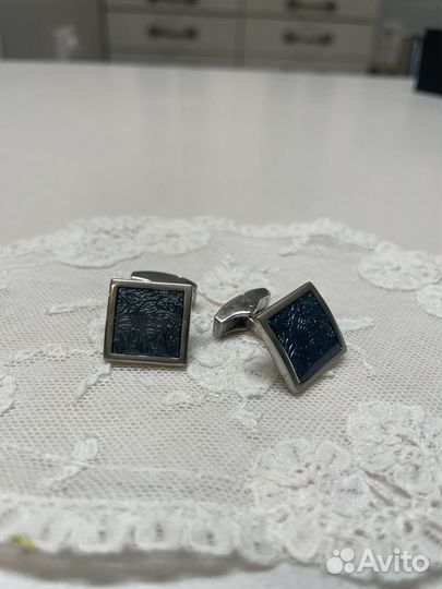 Запонки с эмалью Henderson 1,5 см