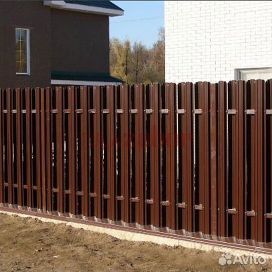 Заборы на ленточном фундаменте в Болохово