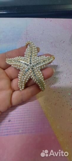 Брошь морская звезда