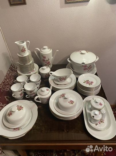 Сервиз столовый чайный ГДР середина прошлого века