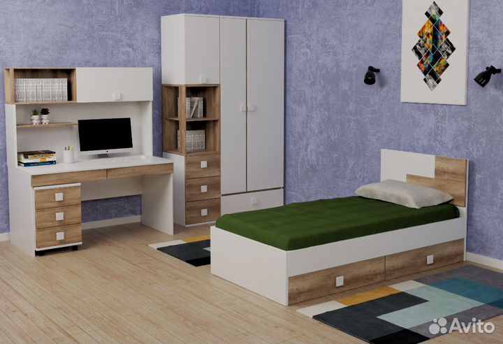 Детская Кровать 200х90 Модерн (правая/левая)