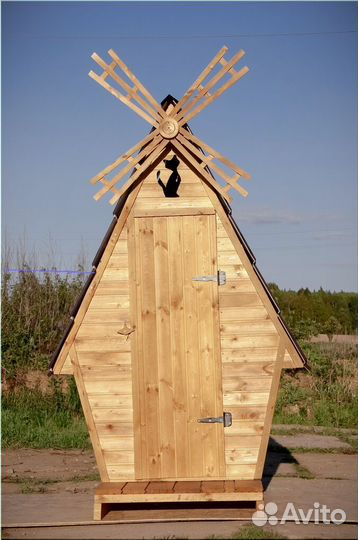 Дачный туалет с установкой SUN340