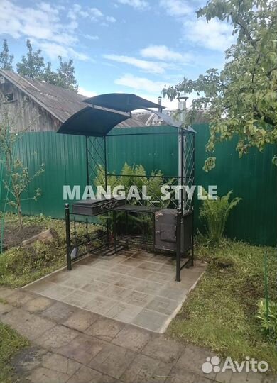 Мангал с крышей