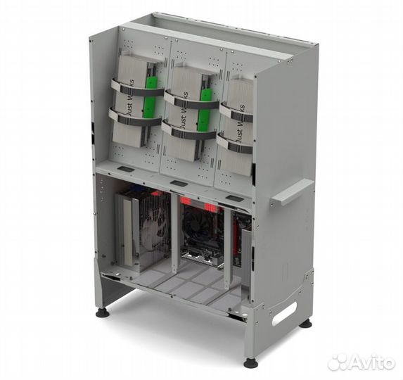 Корпус с разделением потока BigCryptone 6Rv2 6GPU