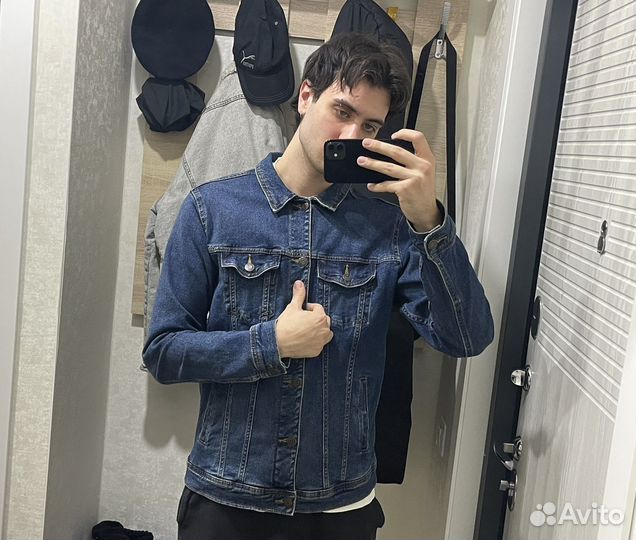 Джинсовая куртка pull and bear