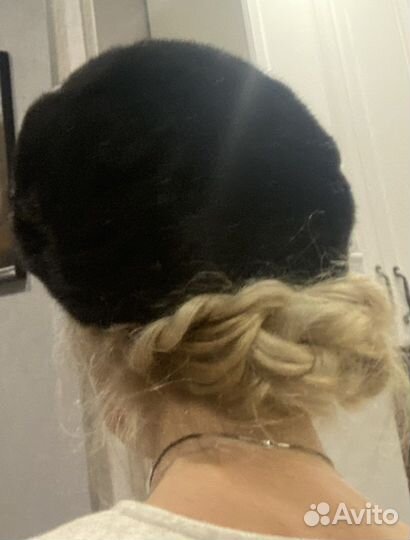 Норковый берет мягкий