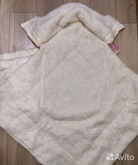 Конверт теплый на выписку для девочки