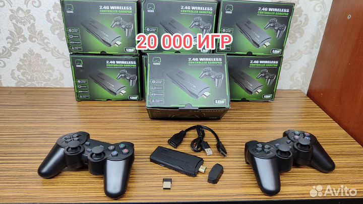 Game stick 4K 64Gb 2 джойстика 15 000игр Новая