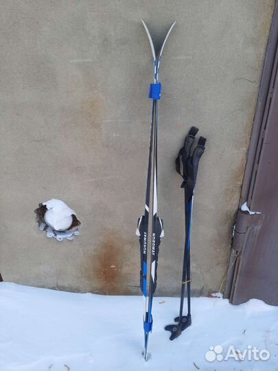 Лыжи беговые детские 120 в комплекте с креплениями