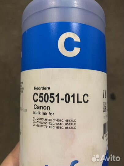 Чернила для принтера canon