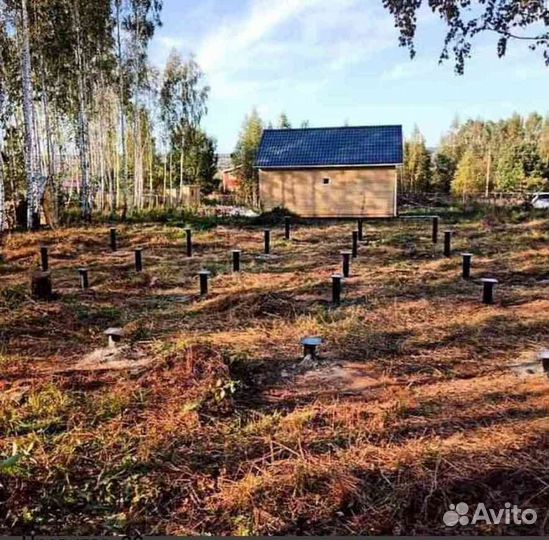 Фундаменты на винтовых сваях