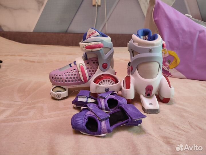 Роликовые коньки детские раздвижные