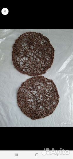 Салфетки кружево., джут