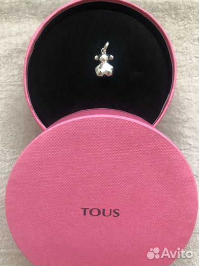 Tous кулон мишка серебро
