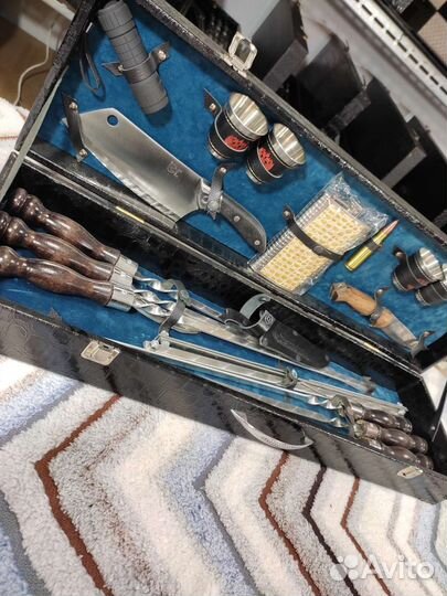 Шашлычный набор для пикника в чемодане