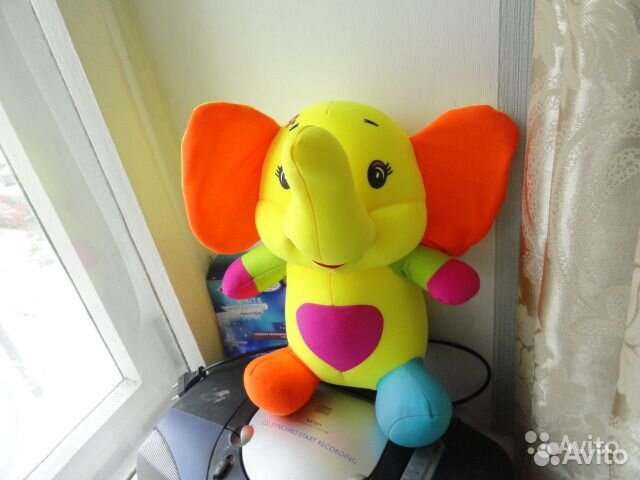 Слоник, милая мягкая игрушка большая новая