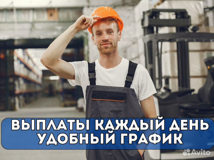 Разнорабочий. Ежедневные выплаты