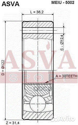 ШРУС внутренний перед meiu-5002 meiu5002 asva