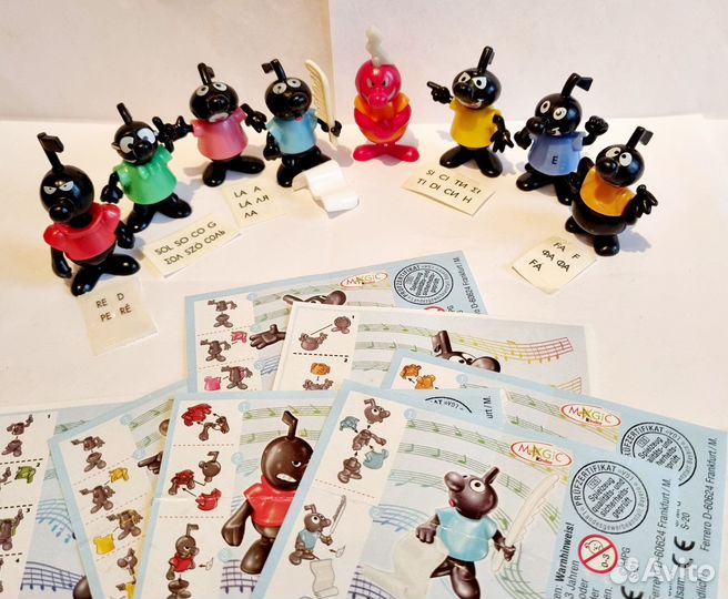 Фигурки из киндера «Забавный фестиваль Ноток»-8