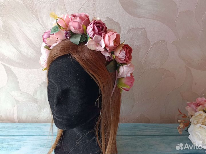 Ободок для волос ручной работы