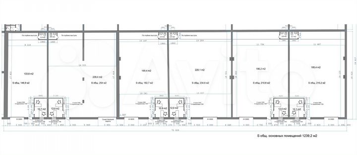 Склад 210 м², качественный, монолит