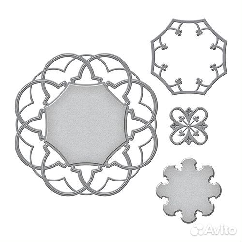 Набор ножей Spellbinders Nestabilities Decorative